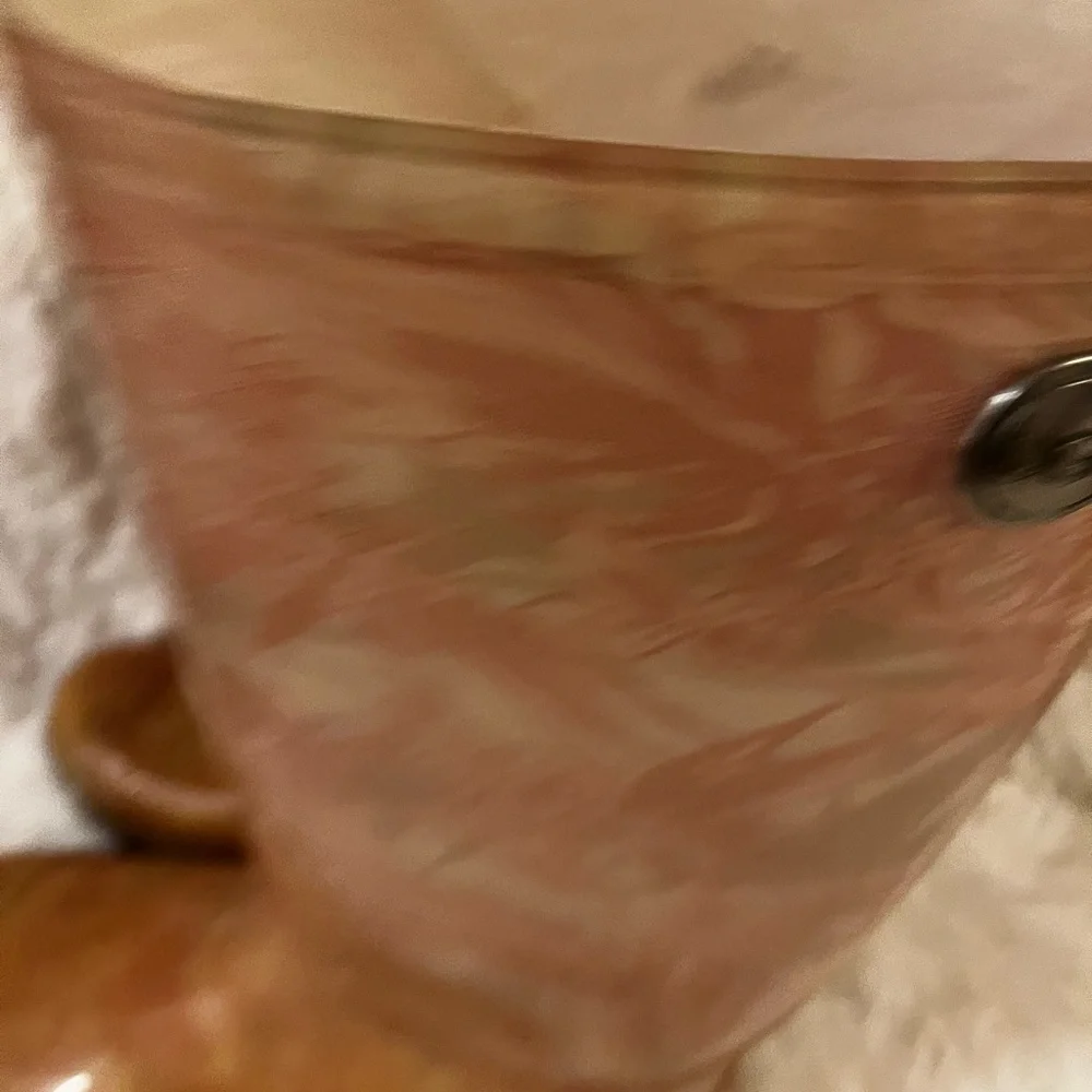 UGG Women's Pink Floral Pattern Rain Boots - Picture 2 of 2